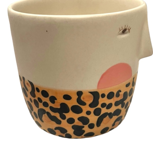 Anthropologie Fotini Tikkou Visage Mug Face Hand Painted Stoneware Mug - Picture 4 of 9